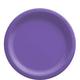 Purple Extra Sturdy Paper Lunch Plates, 8.5in, 20ct